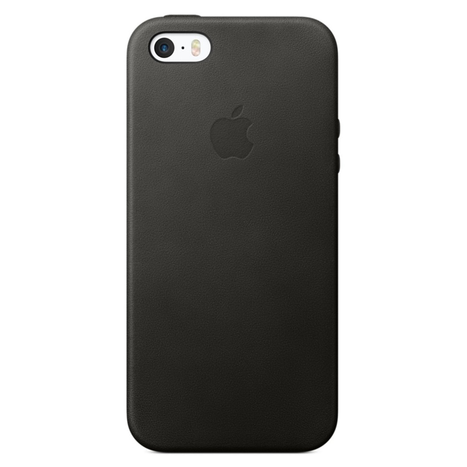 جراب جلدي من أبل أسود لهاتف iPhone SE