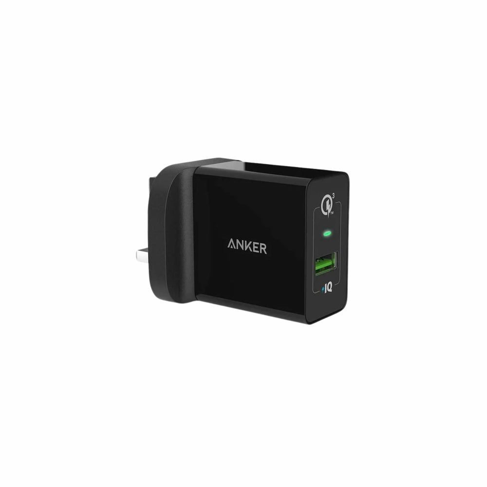 شاحن حائط Anker PowerPort 18W USB-A - أسود