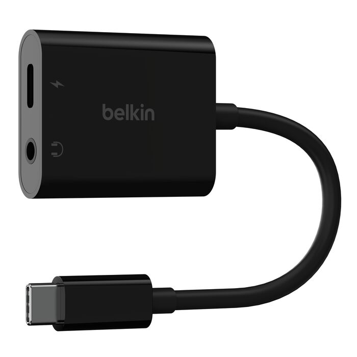 Belkin RockStar™ 3.5mm Audio with USB-C Charge Adaptor Included, USB-C Audio Adaptor