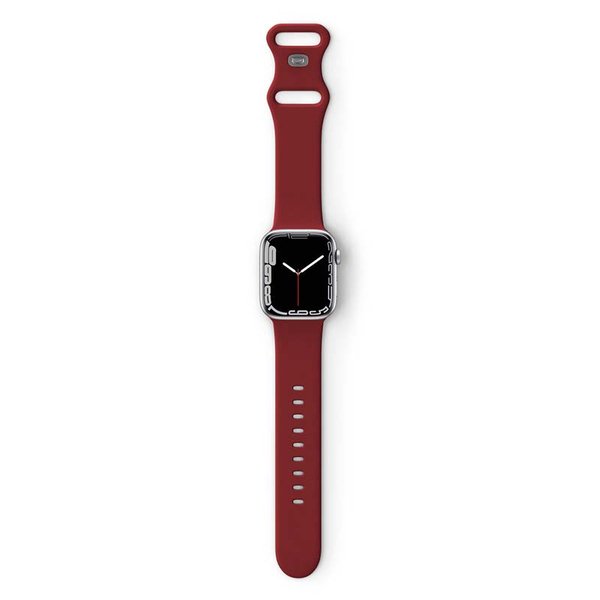 Epico Apple Watch 42/44/45 mm - حزام سيليكون، أحمر