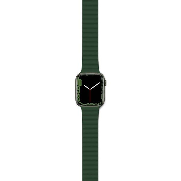 حزام ساعة EPICO مغناطيسي لساعة Apple Watch مقاس 38/40/41 مم - رمادي/أخضر