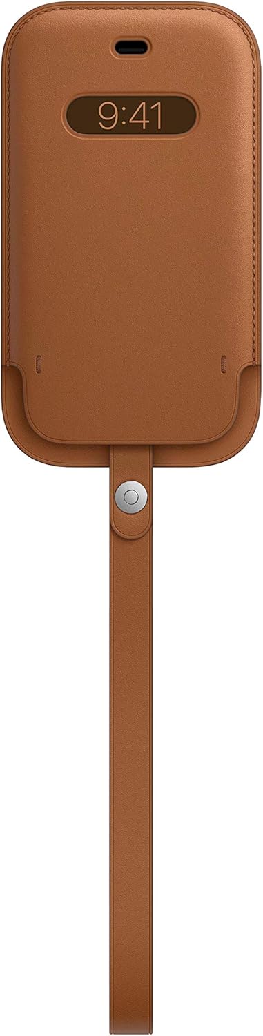 Apple iPhone 12 mini Leather Sleeve with MagSafe - Saddle Brown