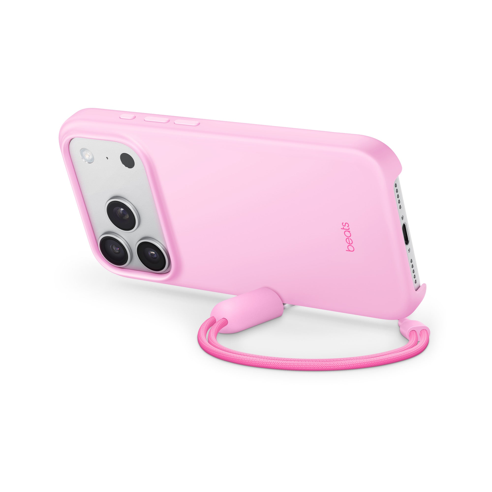 Beats iPhone 17 Pro Kickstand Case with MagSafe and Camera Control – Pebble Pink