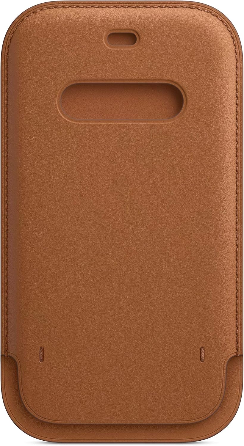 Genuine Apple iPhone 12/12 Pro Leather Sleeve with MagSafe Saddle Brown