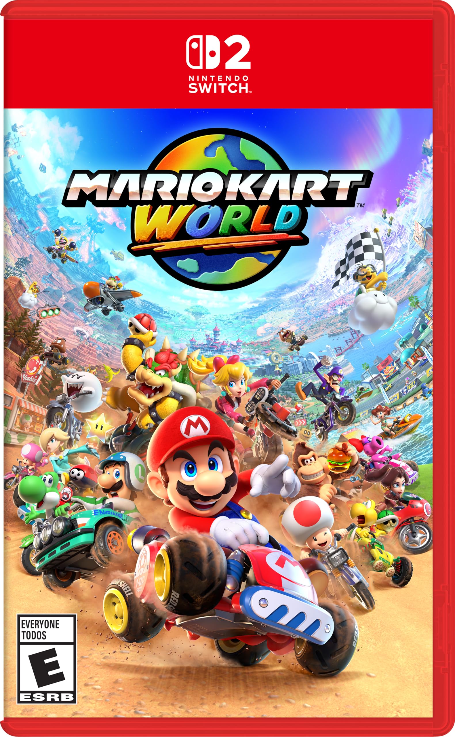 لعبة ماريو كارت وورلد، نينتندو سويتش 2، تصنيف ESRB E