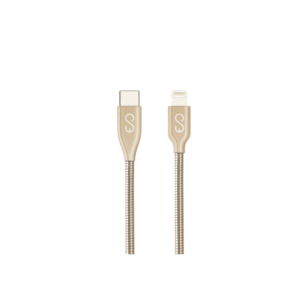 Epico Metal USB-C - Lightning - cable, 1.2m, Gold