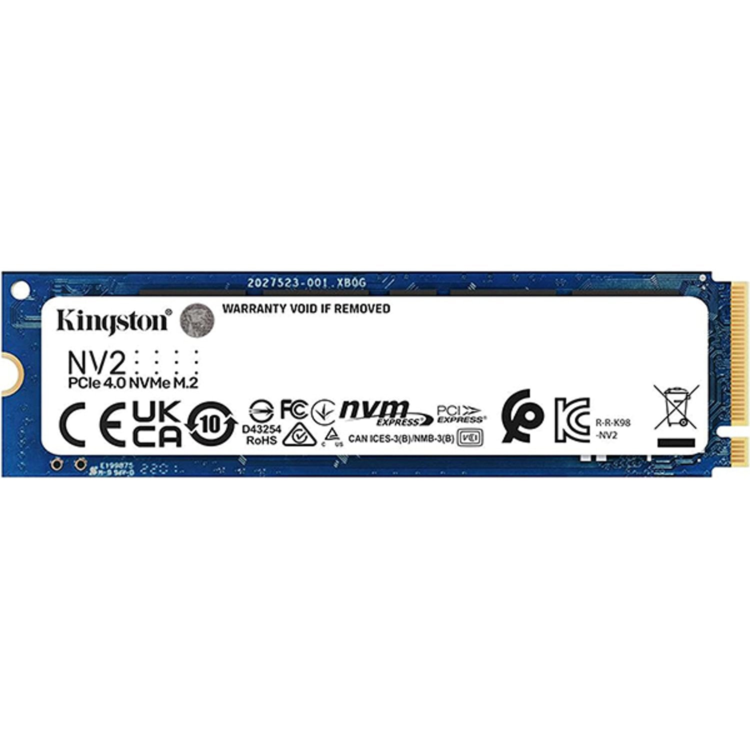 Kingston NV2 M.2 2280 PCIe 4.0 x4 NVMe SSD 250GB White/Blue SNV2S/250G