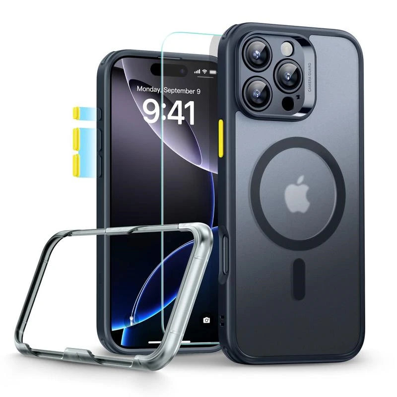 مجموعة ESR لهاتف iPhone 16 Pro Halo Lock Magsafe Classic Pro باللون الأسود غير اللامع