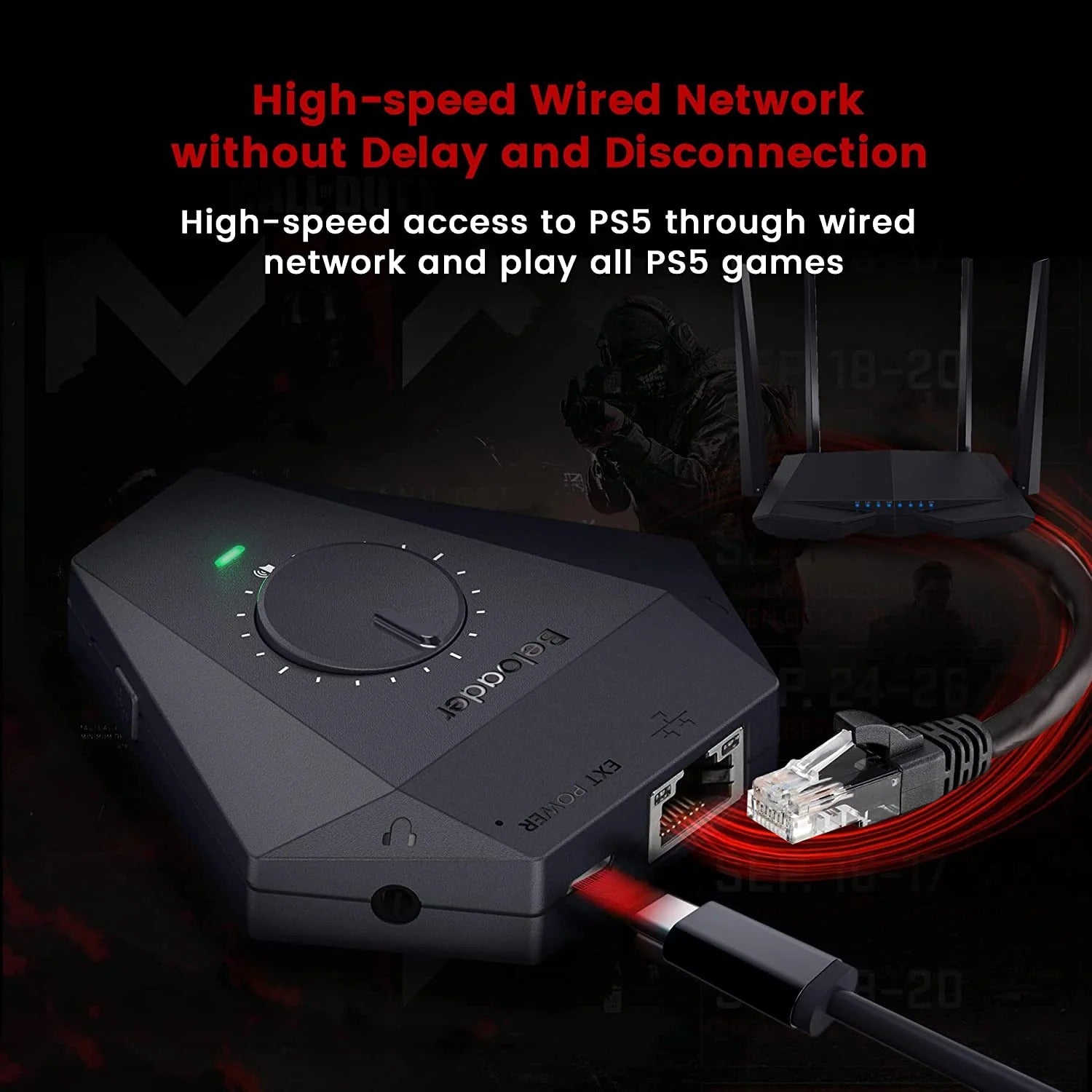 Beloader Pro for PS5 All Games Keyboard and Mouse Adapter