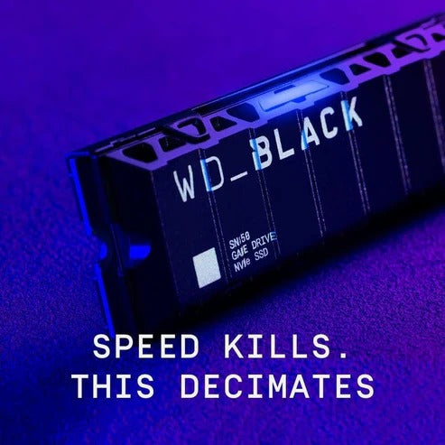 WD_BLACK 1TB SN850X NVMe Internal Gaming Solid State Drive with Heatsink - Works with Playstation 5, Gen4 PCIe, M.2 2280, Up to 7,300 MB/s