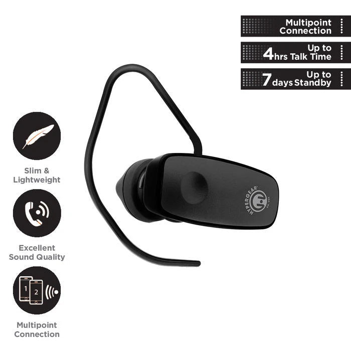 HyperGear V360 Wireless Headset - Black