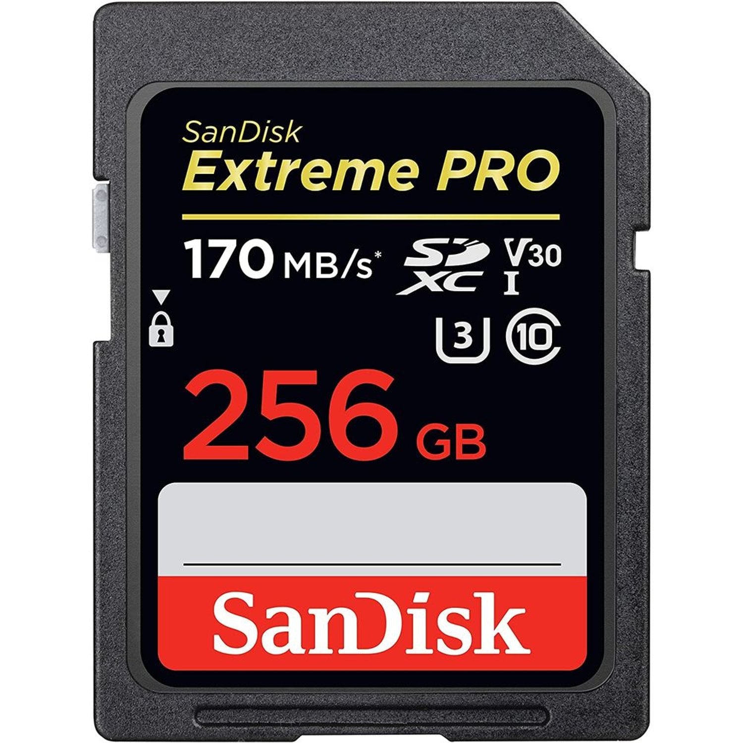 Sandisk Extreme Pro SDXC Card 256GB Black SDSDXXY-256G-GN4IN
