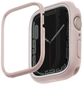 جراب UNIQ Moduo لساعة Apple Watch Series 4/5/6/7/8 / SE 44 / 45 مم أبيض وردي (UNIQ-45MM-MDPNKWHT) 