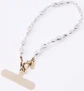UNIQ Coehl Perla Handstrap universal hand phone strap white pearl