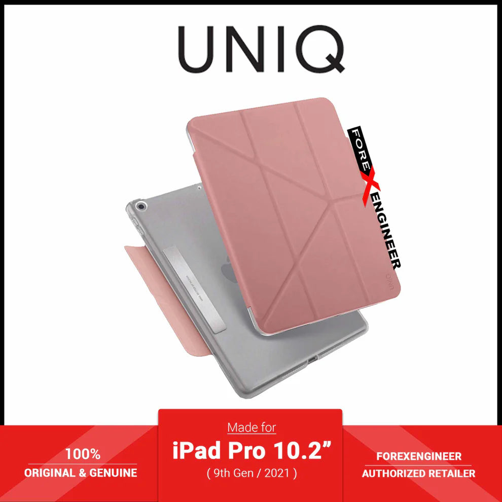 جراب UNIQ Camden لجهاز iPad باللون الوردي الفاوانيا