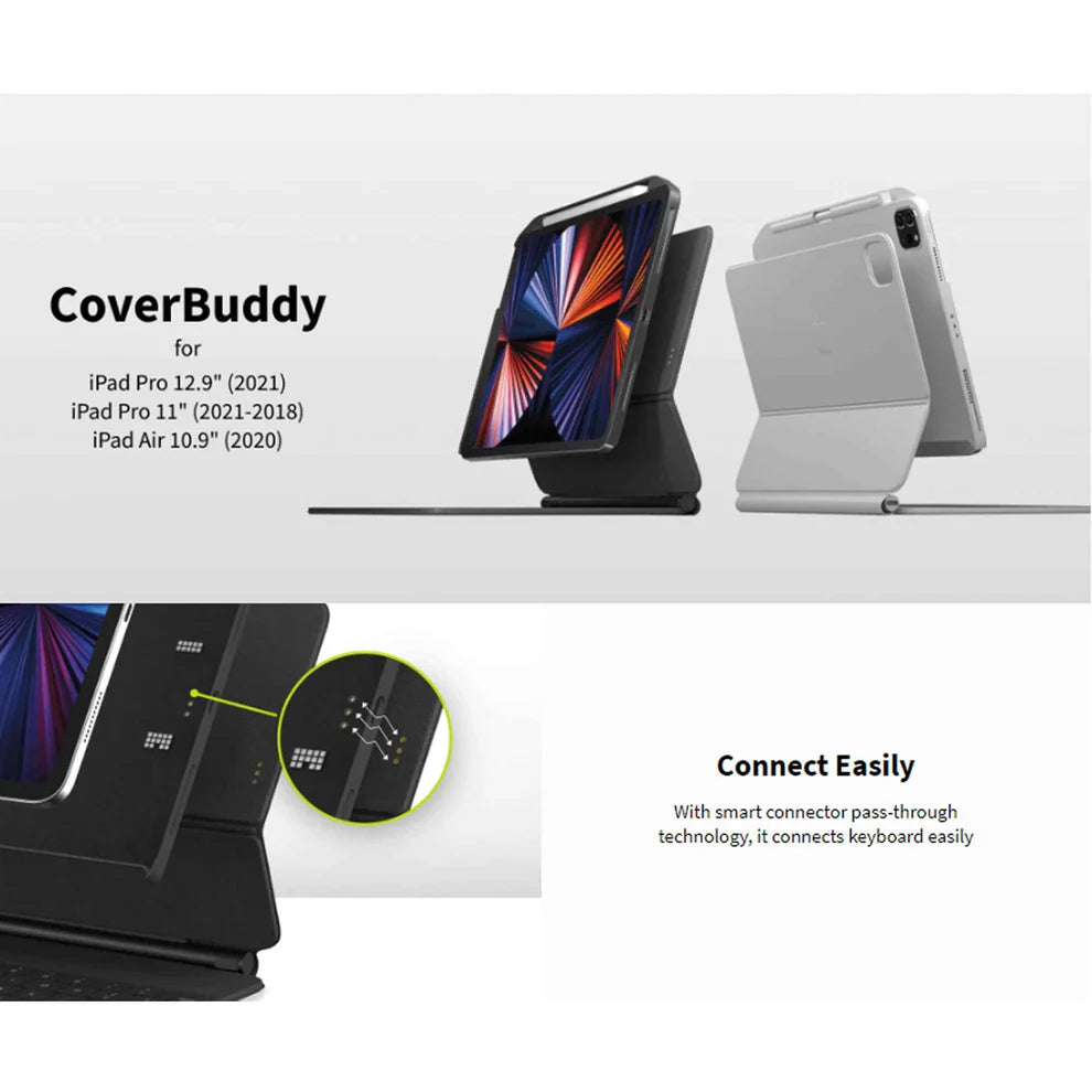 جراب SwitchEasy Coverbuddy لجهاز iPad Pro مقاس 11 بوصة أسود