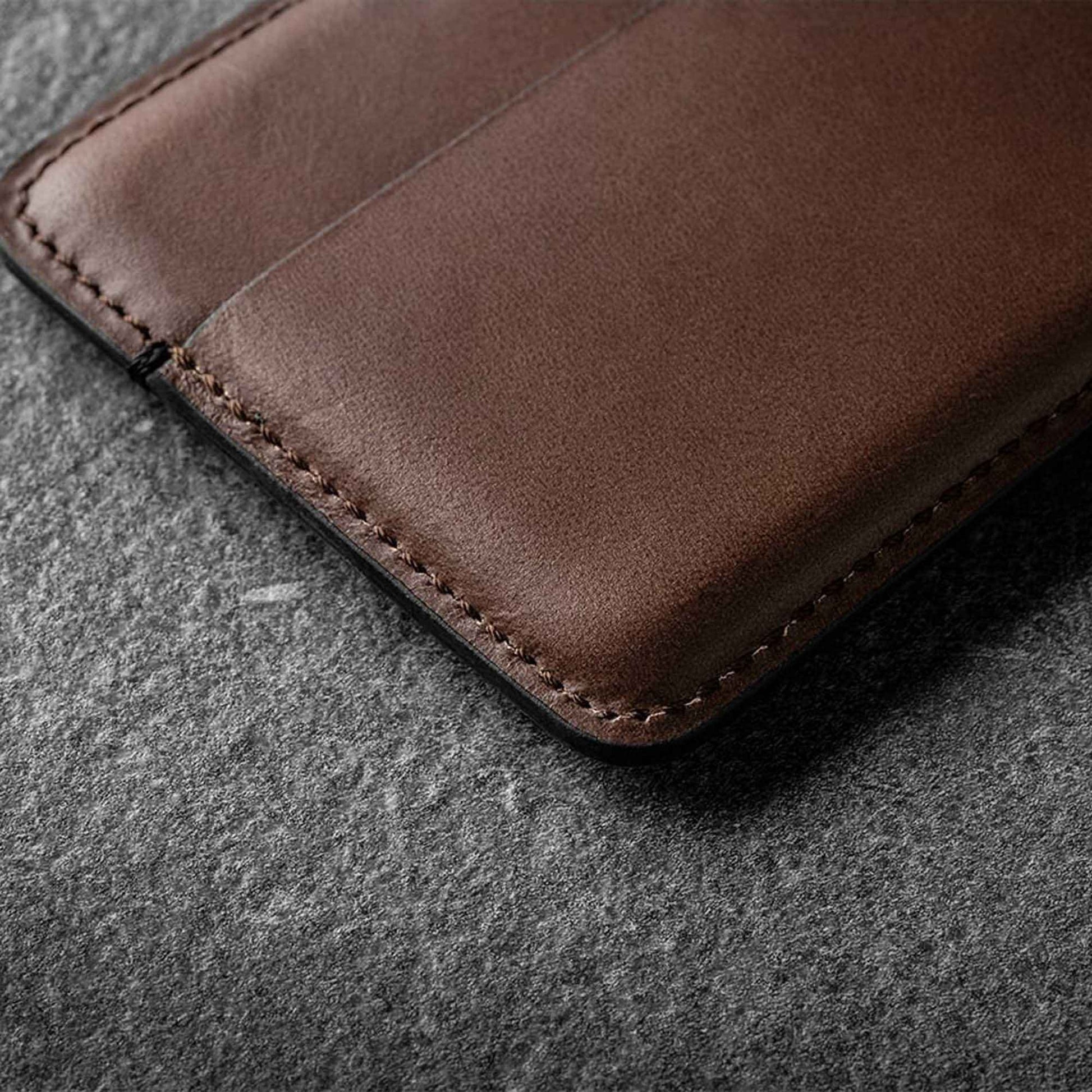 Nomad Card Wallet Horween Leather - Rustic Brown