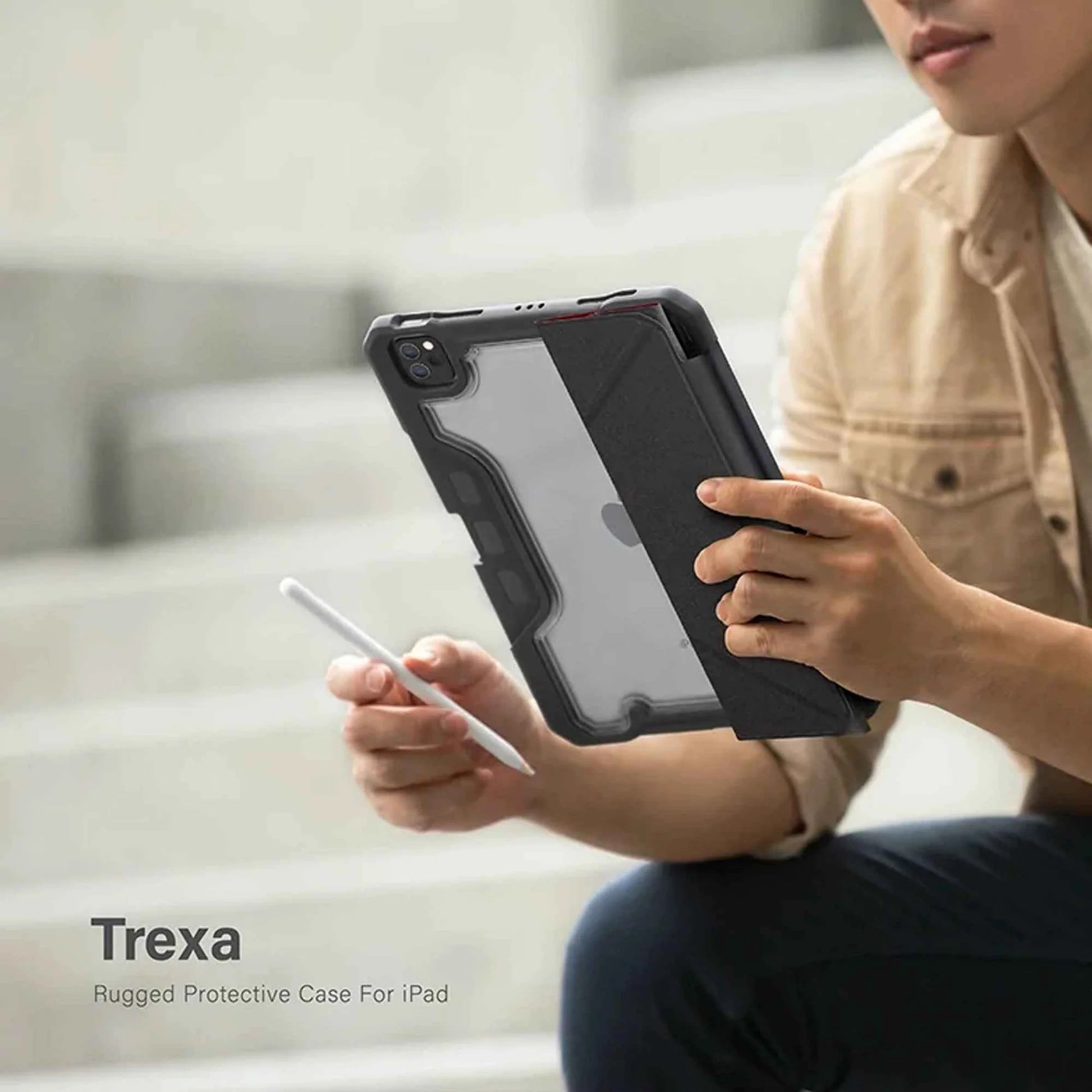 UNIQ Trexa for i-Pad Pro 11" ( 2022 - 2018 ) - Air 10.9" ( 2022 - 2020 ) - Black