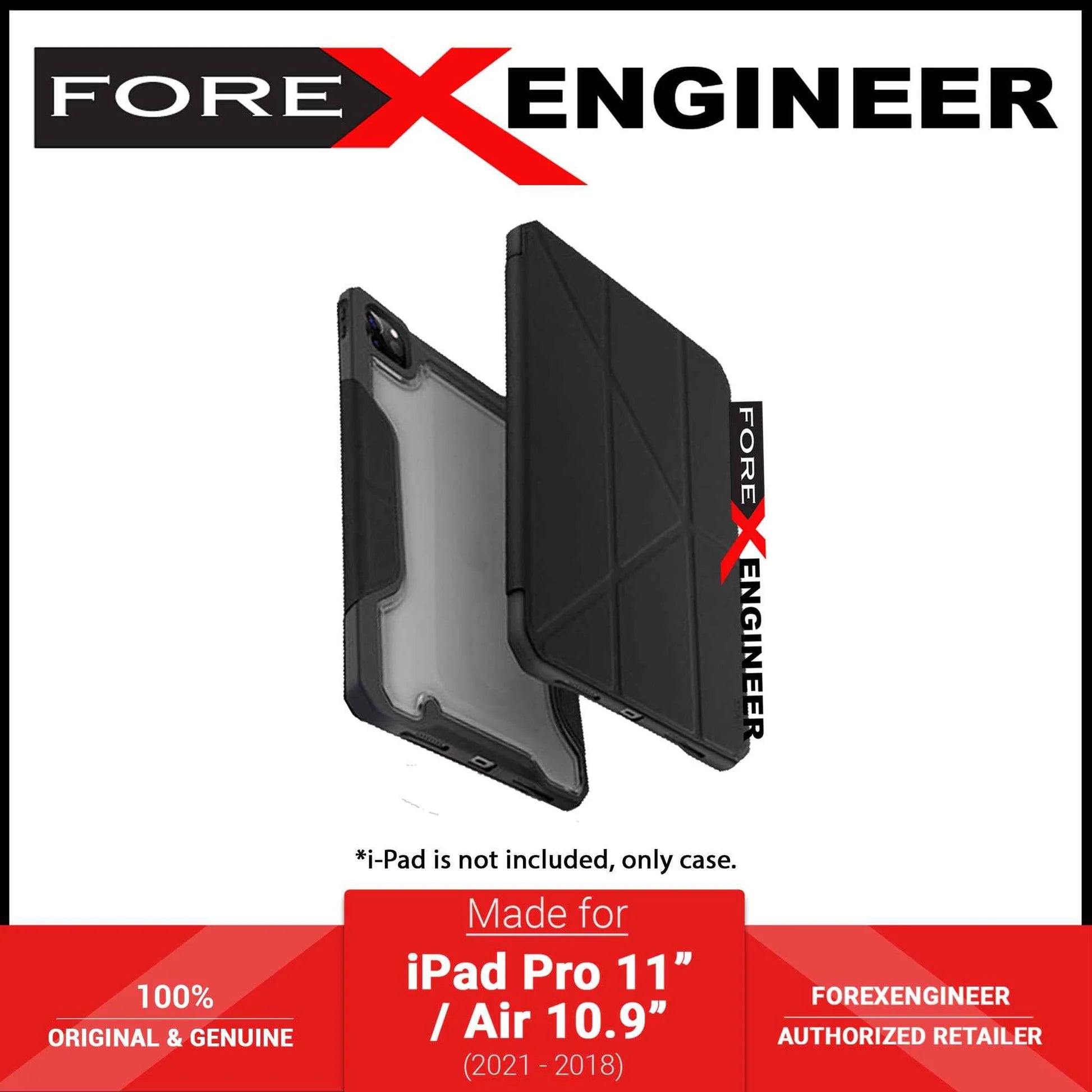 UNIQ Trexa for i-Pad Pro 11" ( 2022 - 2018 ) - Air 10.9" ( 2022 - 2020 ) - Black