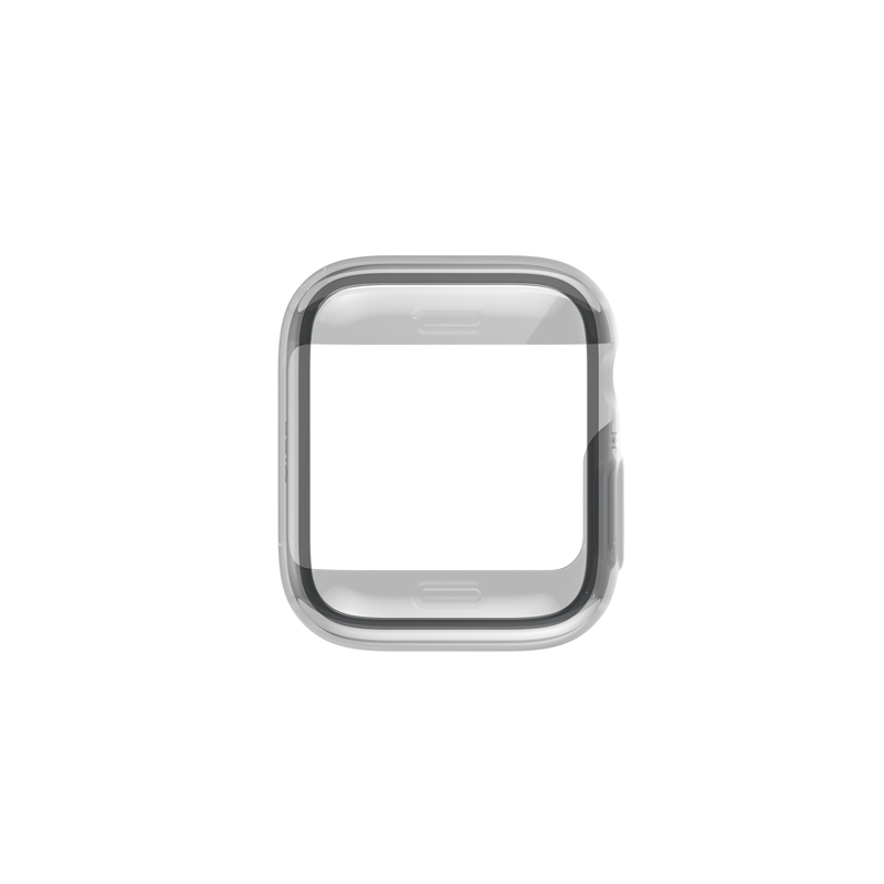 علبة ساعة UNIQ GARDE هجينة مع حماية للشاشة مقاس 41 مم، مدخنة (رمادية ملونة)