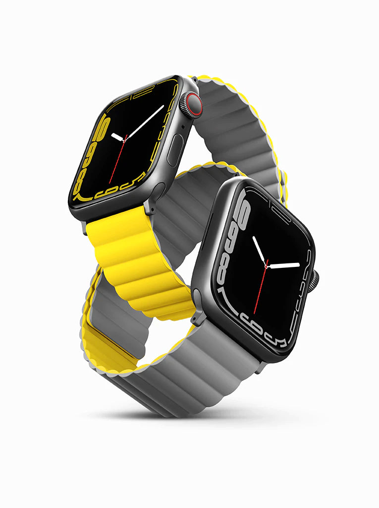 UNIQ Revix reversible strap for Apple Watch 45/44/42mm Lemon Yellow