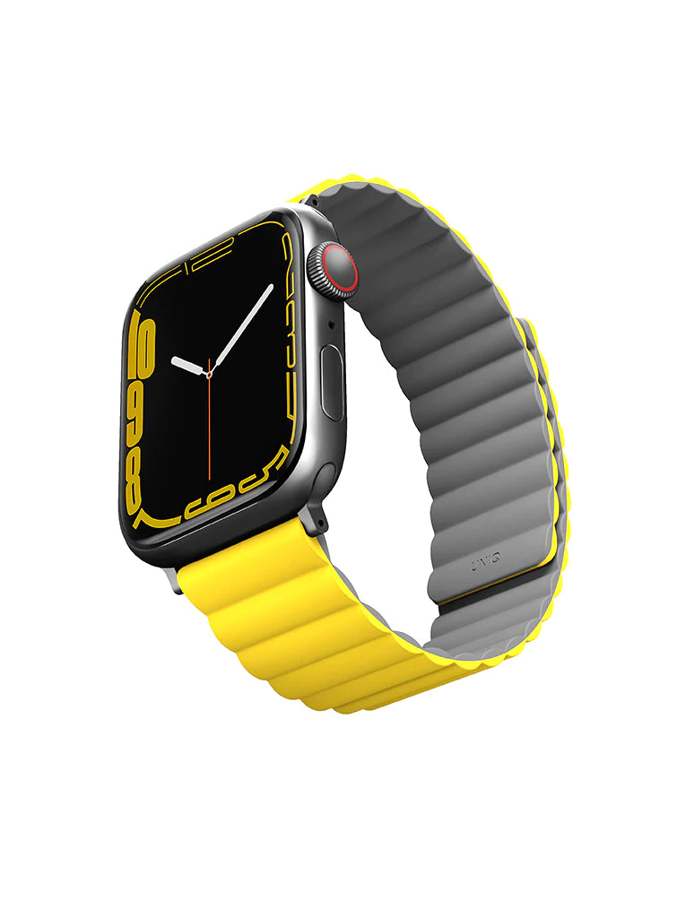 UNIQ Revix reversible strap for Apple Watch 45/44/42mm Lemon Yellow