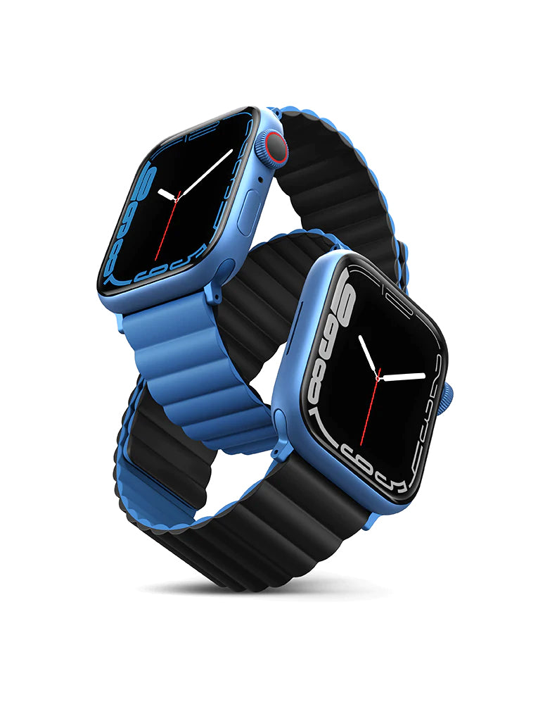 UNIQ Revix Reversible Magnetic for Apple Watch Strap 42/44/45mm Caspian Blue