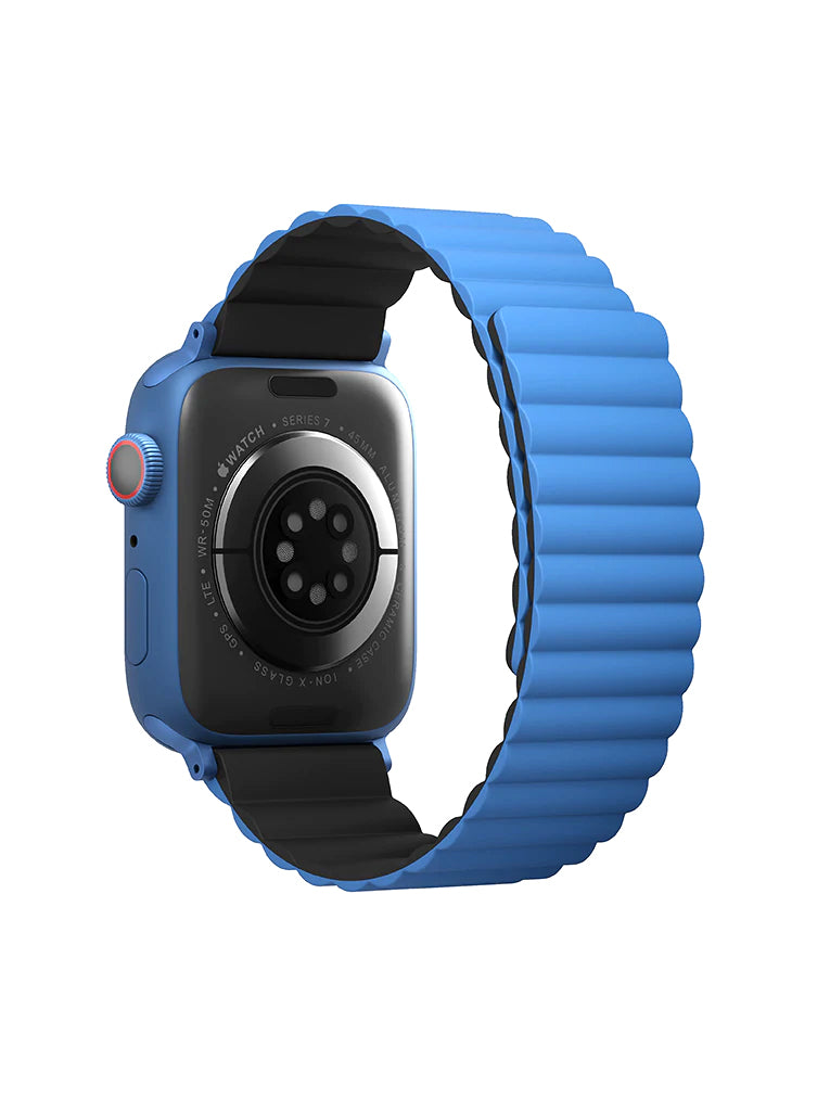 UNIQ Revix Reversible Magnetic for Apple Watch Strap 42/44/45mm Caspian Blue