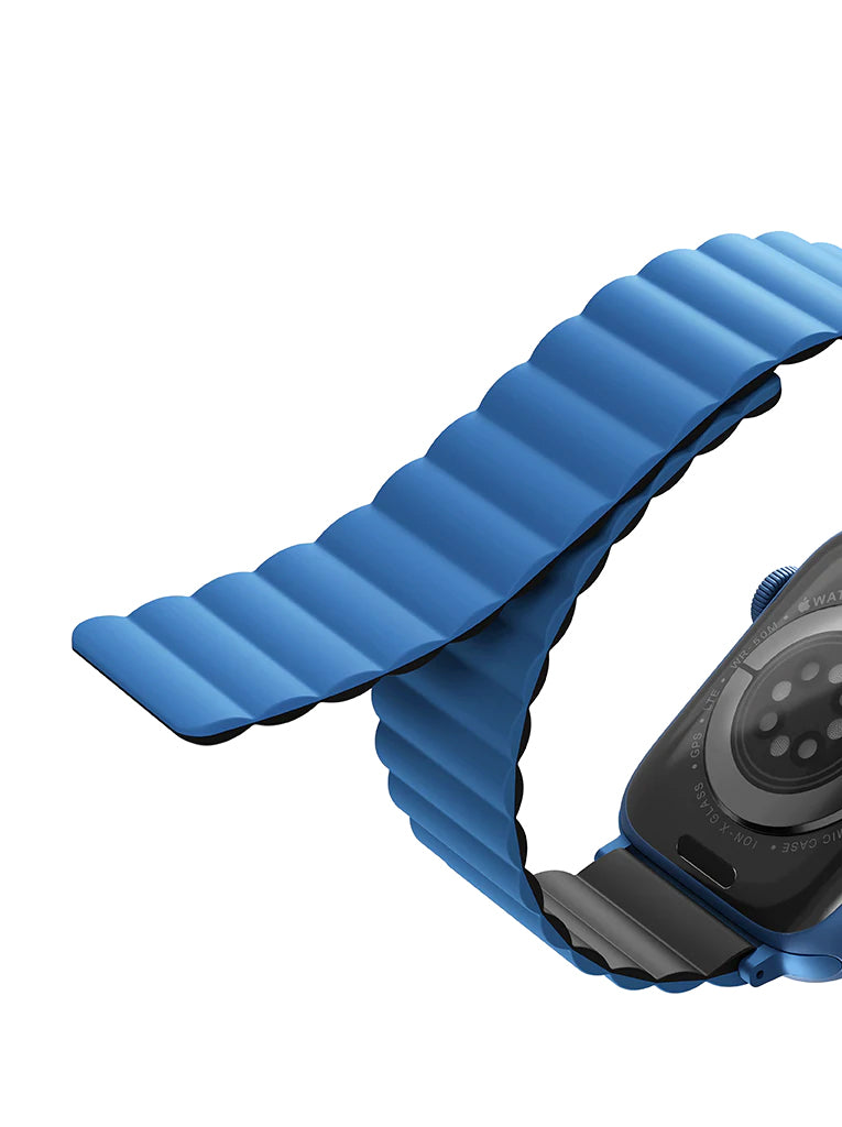 UNIQ Revix Reversible Magnetic for Apple Watch Strap 42/44/45mm Caspian Blue