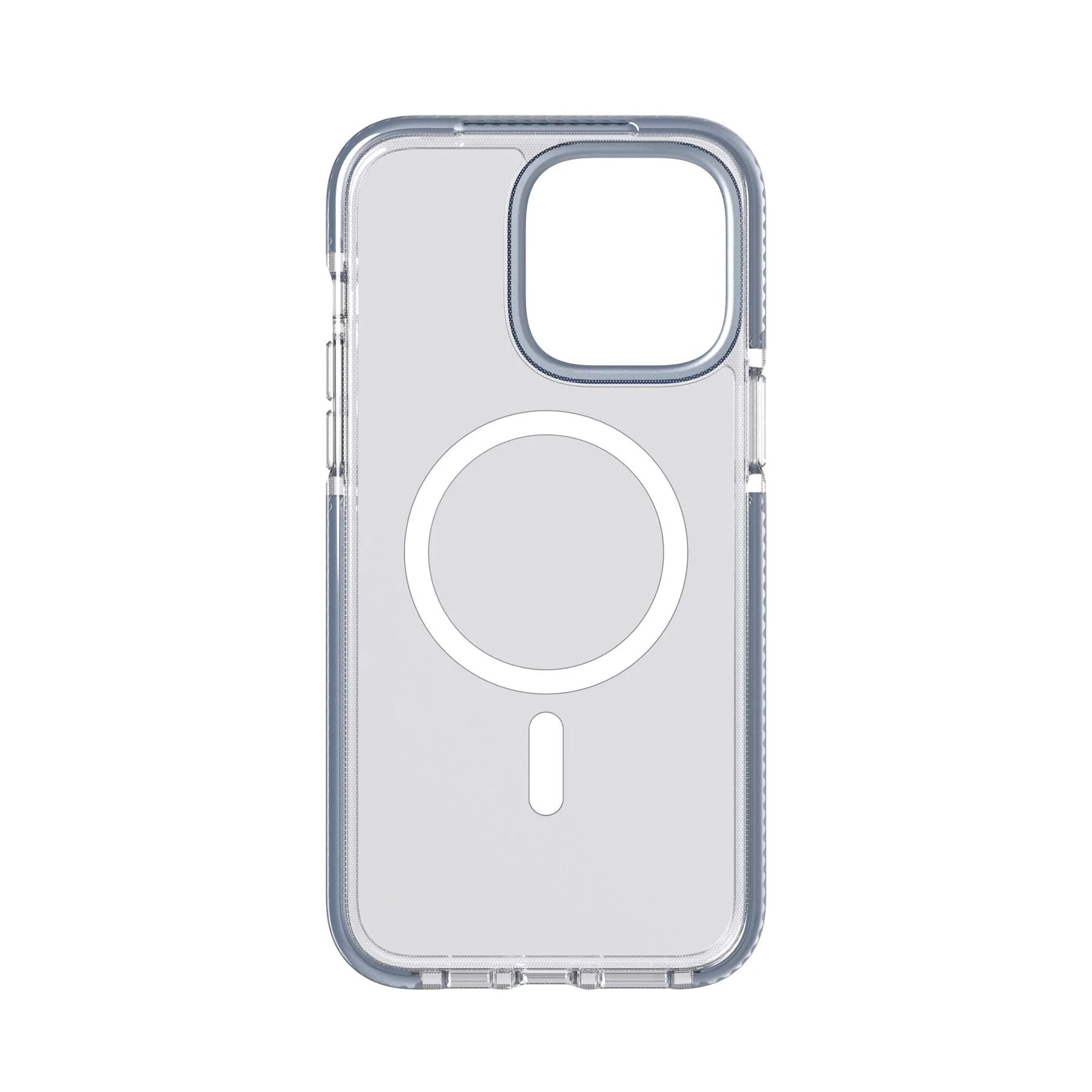 جراب Tech 21 Evo Crystal - متوافق مع Apple iPhone 14 Pro Max MagSafe - أزرق فولاذي