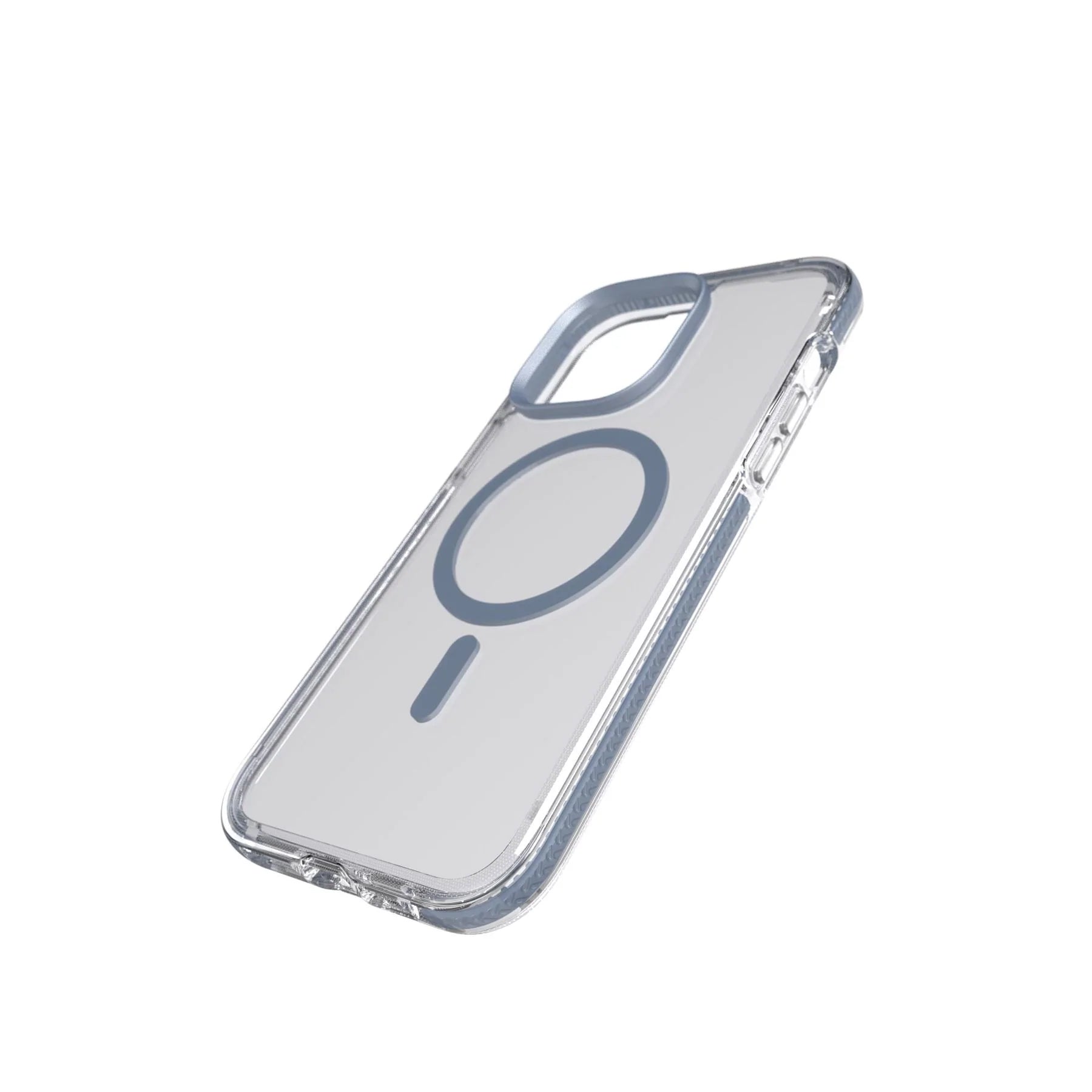 جراب Tech 21 Evo Crystal - متوافق مع Apple iPhone 14 Pro Max MagSafe - أزرق فولاذي