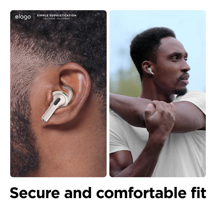 سماعات أذن Elago AirPods 3 مزودة بخطافات cvr مع جراب Drk Gry