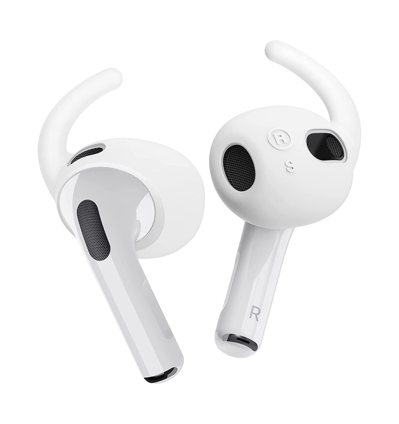 غطاء سماعات الأذن Elago AirPods 3 مع خطافات وحقيبة، أبيض