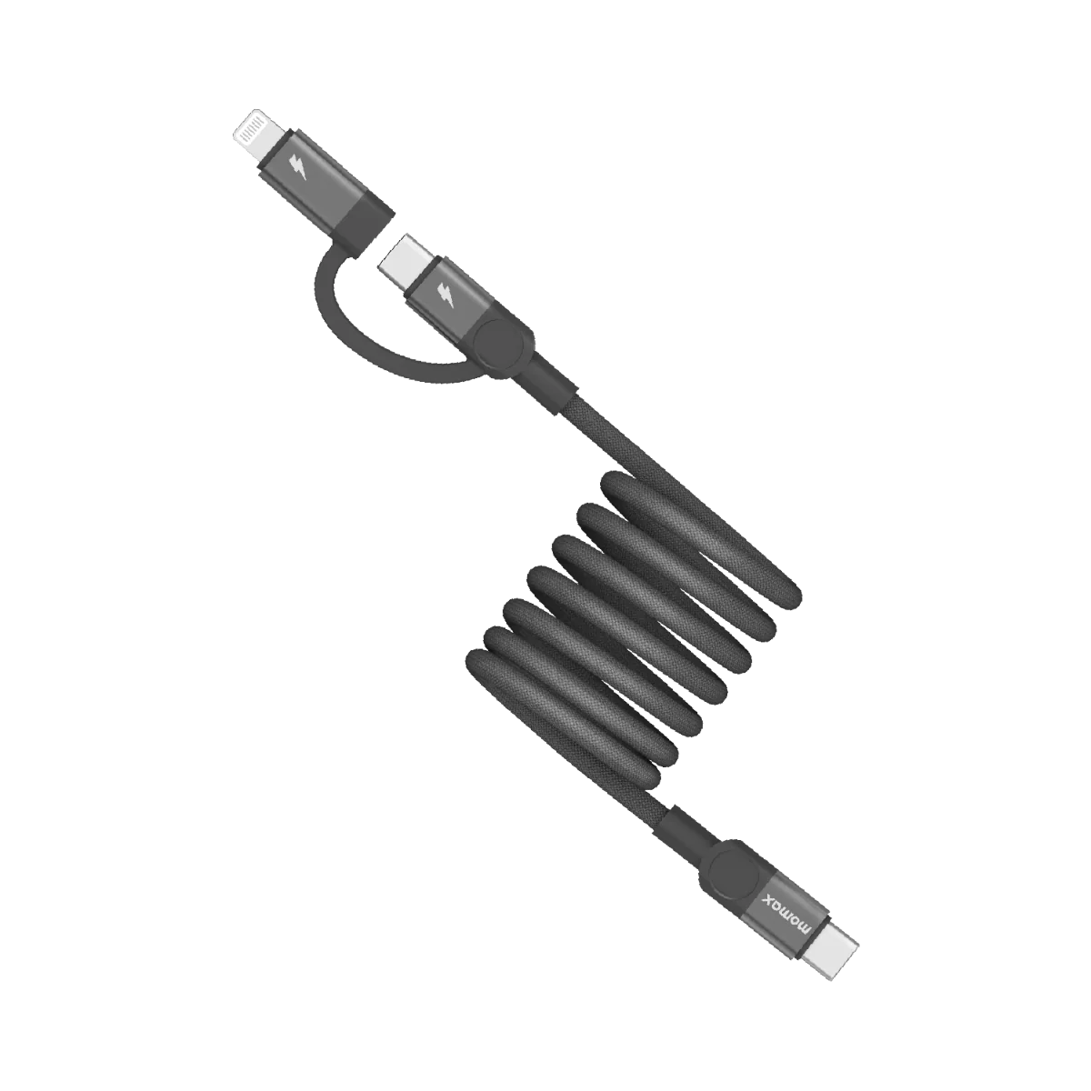 كابل مغناطيسي MOMAX MAG LINK USB-C إلى C وLightning بطول 1 متر