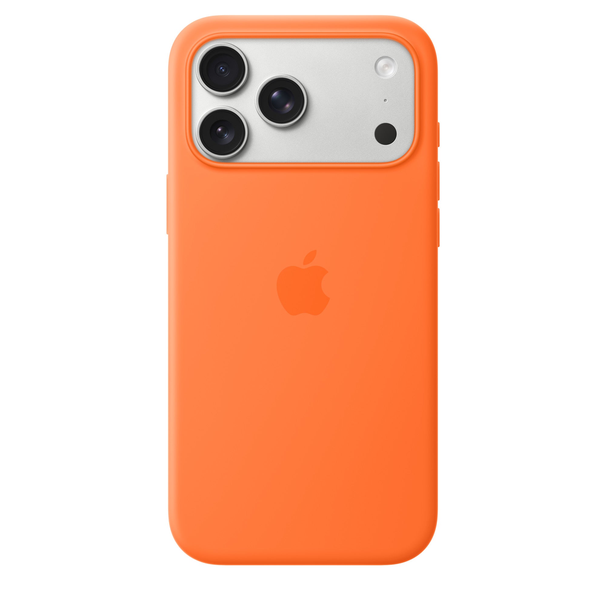 iPhone 17 Pro Max Silicone Case with MagSafe – Orange