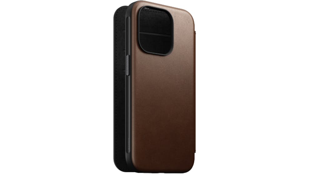 Nomad iPhone 15 Pro NMD Leather Folio - Brown