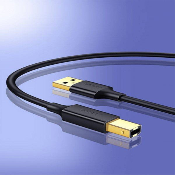 كابل طباعة يوجرين USB 2.0 AM إلى BM بطول 3 أمتار باللون الأسود