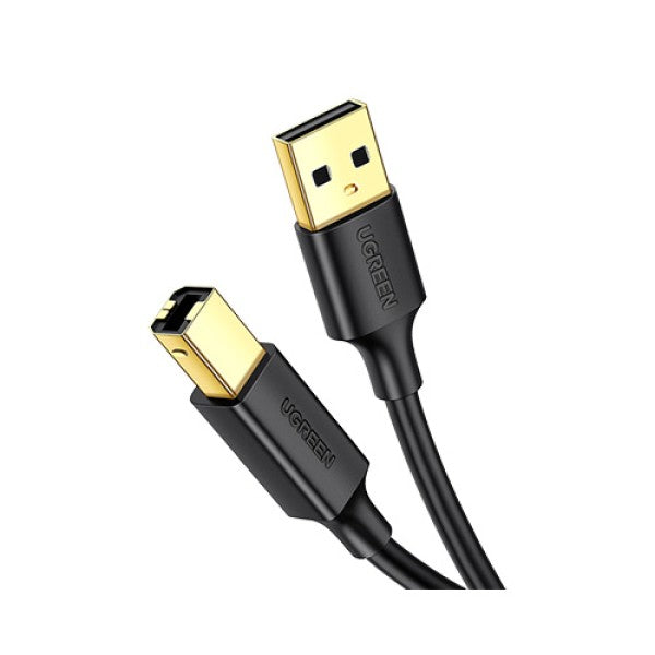 كابل طباعة يوجرين USB 2.0 AM إلى BM بطول 3 أمتار باللون الأسود