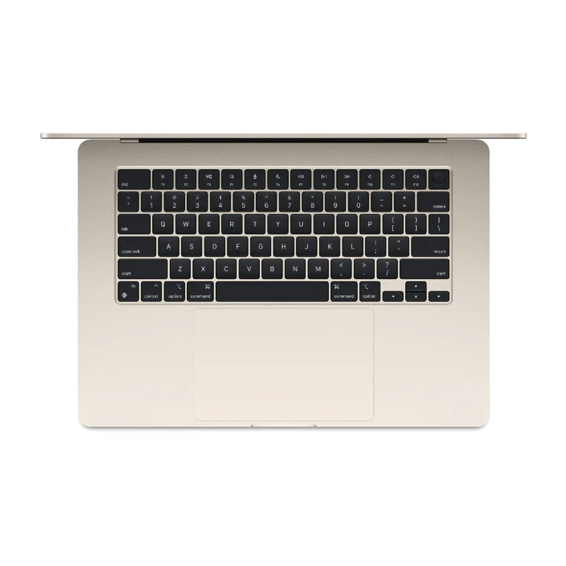 MacBook Air: شريحة Apple M2 مع وحدة معالجة مركزية ثمانية النواة ووحدة معالجة رسومية عشرة النواة، وسعة تخزين 256 جيجابايت - Starlight