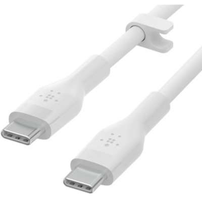 Belkin Silicone, USB-C to USB-C 2.0, 3M - White