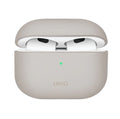 جراب يونيك لينو السائل المصنوع من السيليكون لسماعات AirPods - عاجي