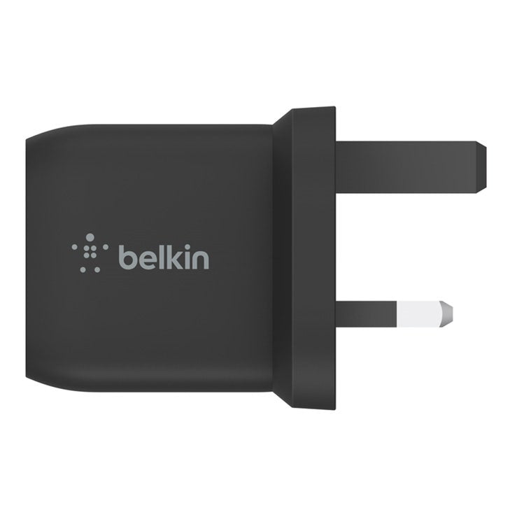 شاحن حائط Belkin 45 واط بمنفذ USB Type C مزدوج، شحن سريع بتقنية توصيل الطاقة 3.0 مع تقنية GaN، شاحن USB C