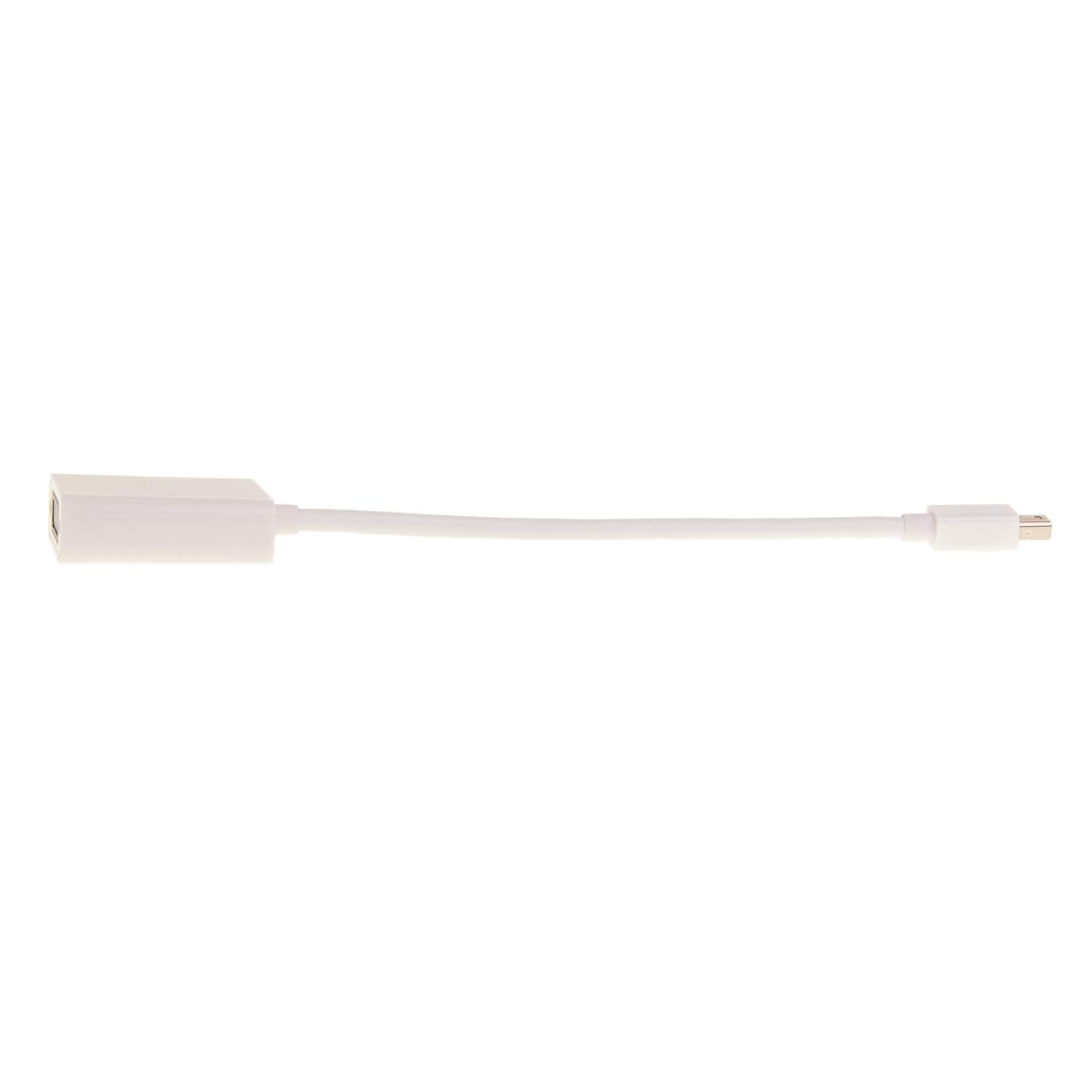 كابل محول Mini DisplayPort إلى DVI، Mini DisplayPort (MiniDP/mDP) ذكر إلى DVI أنثى، يعمل فقط من DisplayPort إلى DVI، مقاس 6 بوصات 