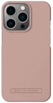 جراب مسطح مثالي من السويد لهاتف iPhone 13 Pro، يدعم الشحن اللاسلكي، جراب هاتف متين من البولي كربونات غير اللامع مع مضاد للانزلاق (وردي وردي)