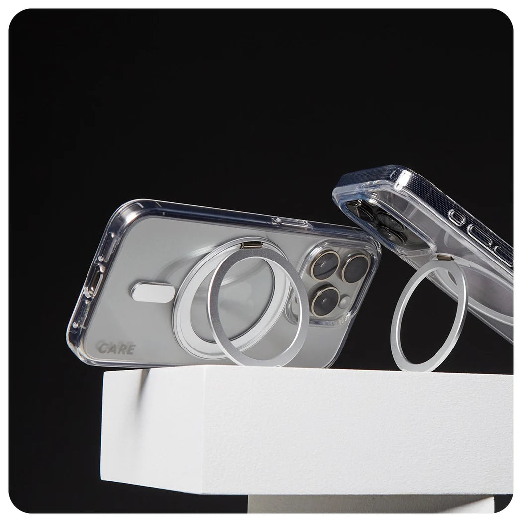جراب CARE by PanzerGlass مزود بمسند فضي وغطاء MagSafe لهاتف iPhone 16 Pro
