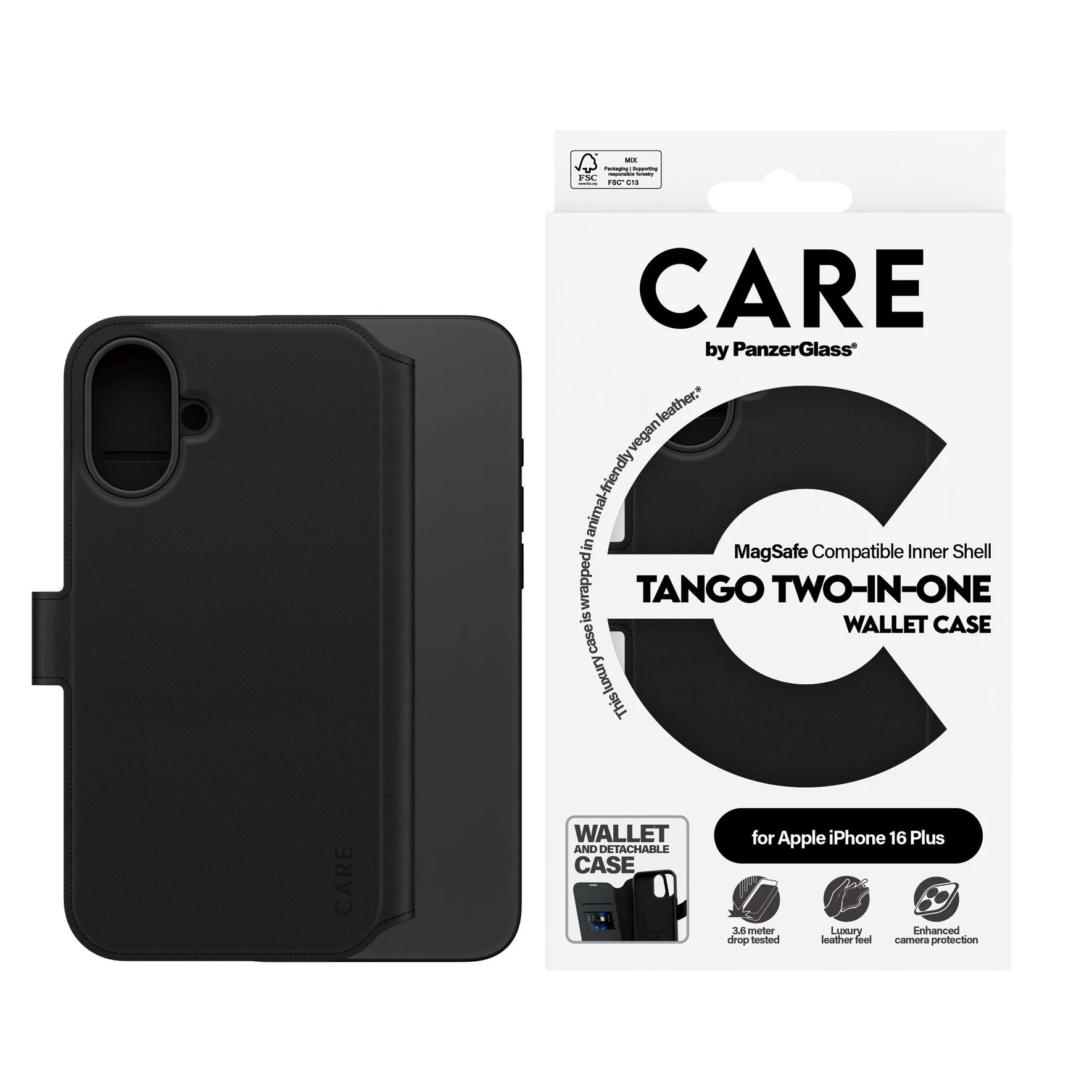 حافظة محفظة Tango 2 في 1 لهاتف iPhone 16 Plus