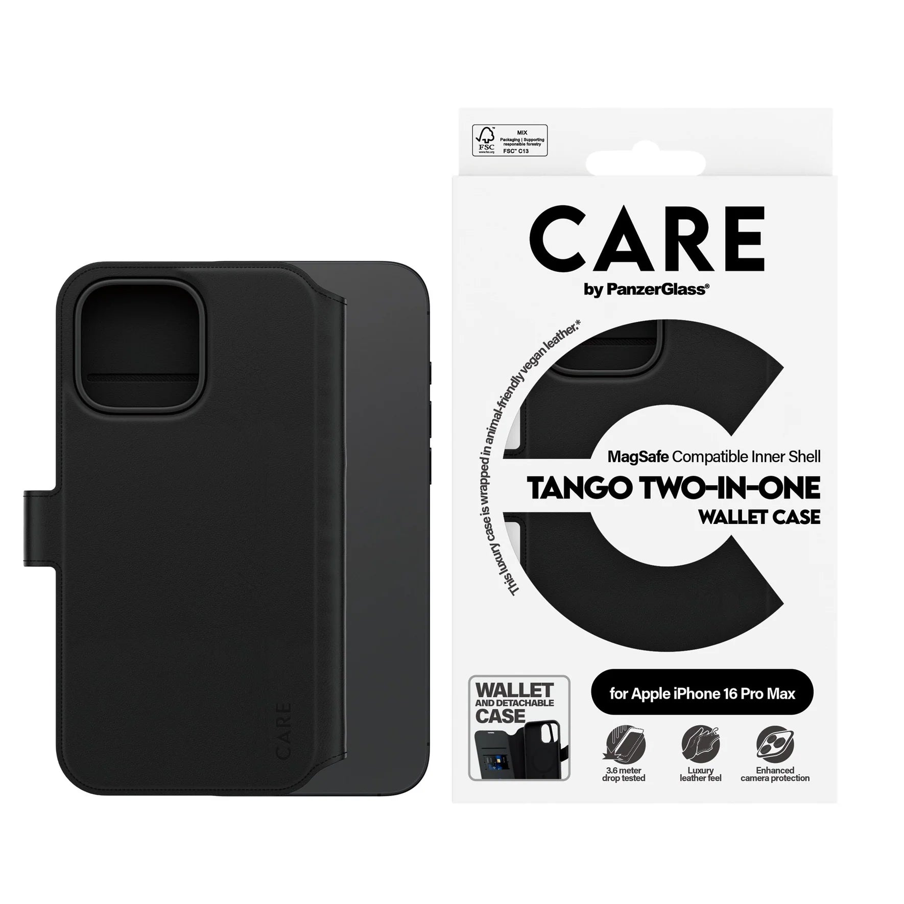 حافظة محفظة Tango 2 في 1 لهاتف iPhone 16 Pro Max