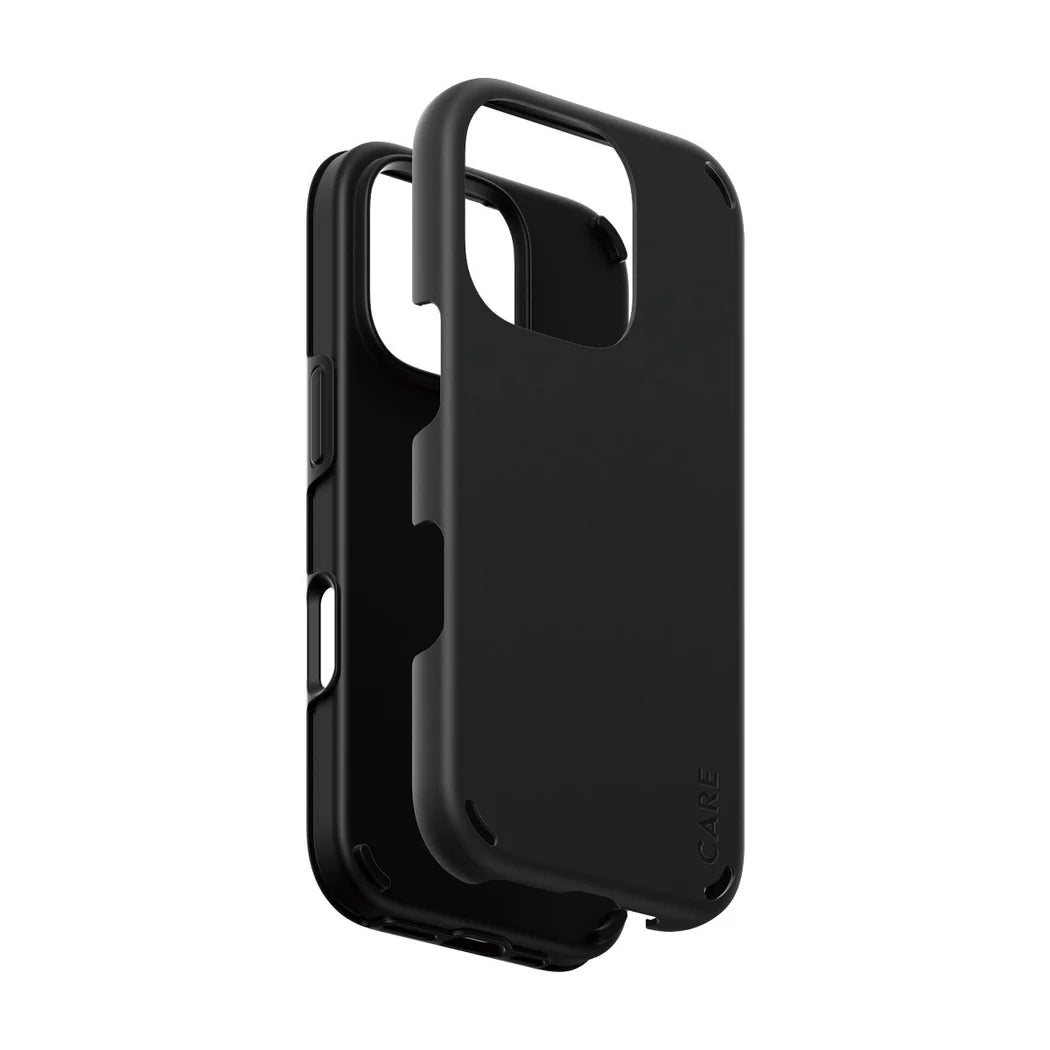 جراب CARE من PanzerGlass ذو الحماية المزدوجة باللون الأسود لهاتف iPhone 16 Pro