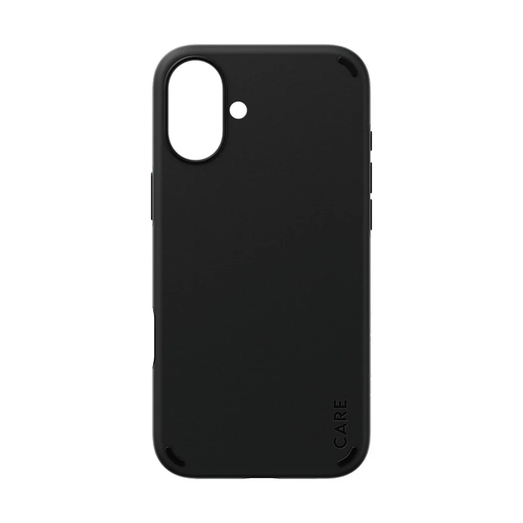 جراب CARE من PanzerGlass ذو الحماية المزدوجة باللون الأسود لهاتف iPhone 16 Plus
