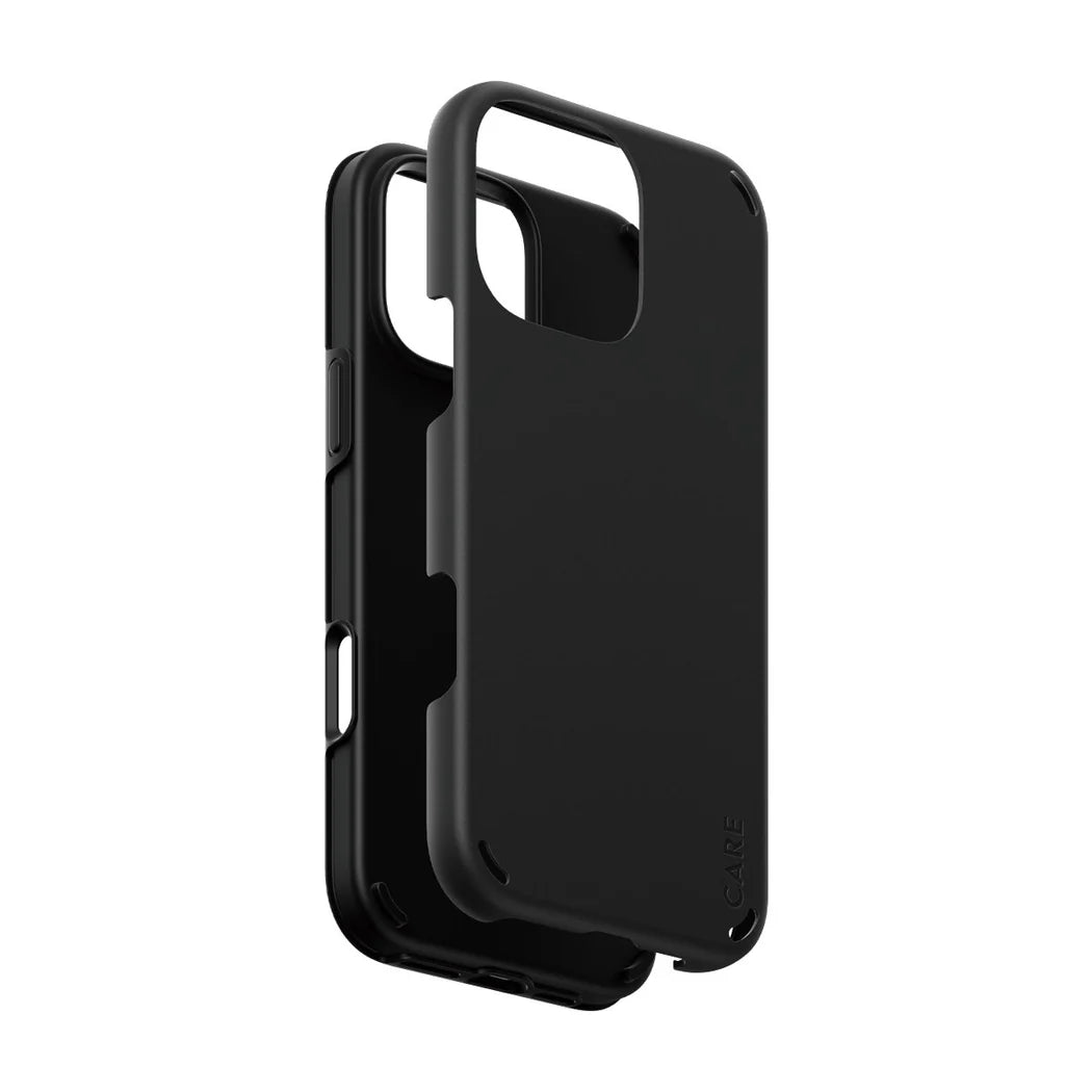جراب CARE من PanzerGlass ذو الحماية المزدوجة باللون الأسود لهاتف iPhone 16 Pro Max